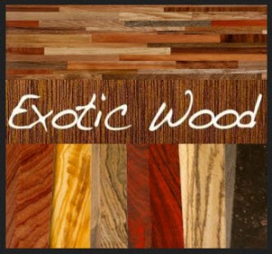Exotic Hardwood Species - Image courtesy by: crlumber.com