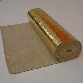 Rubber underlay with vapor barrier
